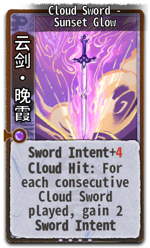 Cloud Sword - Sunset Glow