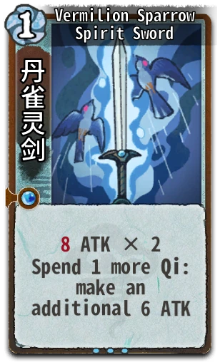 Vermilion Sparrow Spirit Sword
