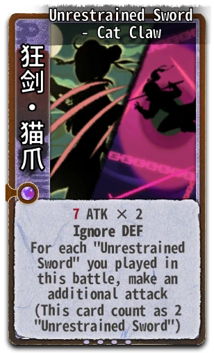 Unrestrained Sword - Cat Claw