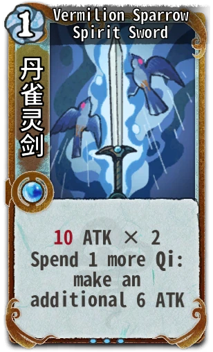 Vermilion Sparrow Spirit Sword