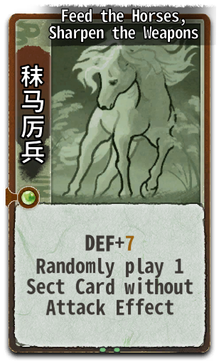 Feed the Horses, Sharpen the Weapons