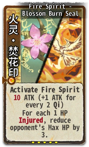 Fire Spirit - Blossom Burn Seal