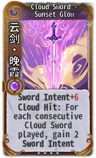 Cloud Sword - Sunset Glow