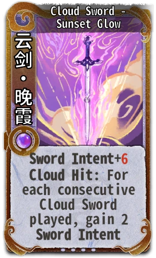 Cloud Sword - Sunset Glow