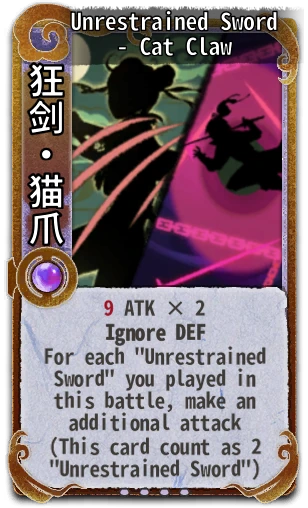 Unrestrained Sword - Cat Claw
