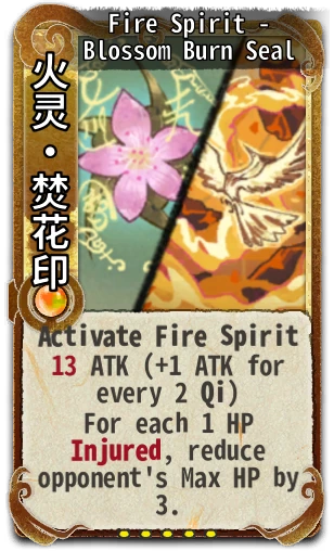 Fire Spirit - Blossom Burn Seal
