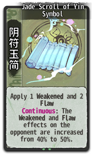 Jade Scroll of Yin Symbol