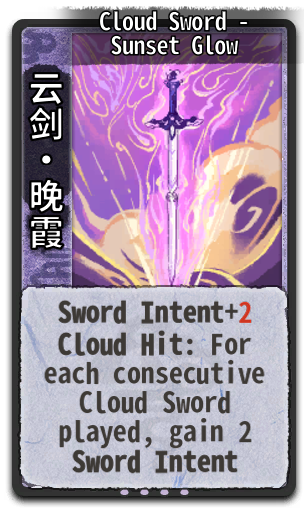 Cloud Sword - Sunset Glow