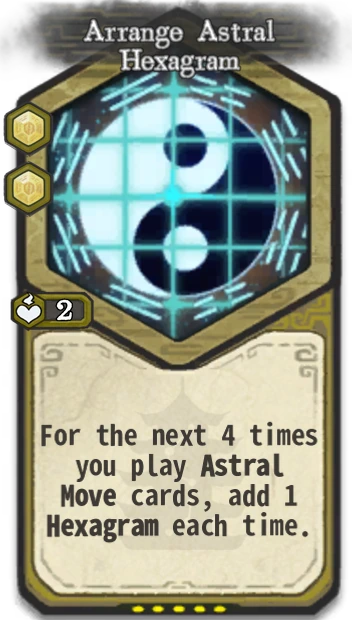 Arrange Astral Hexagram